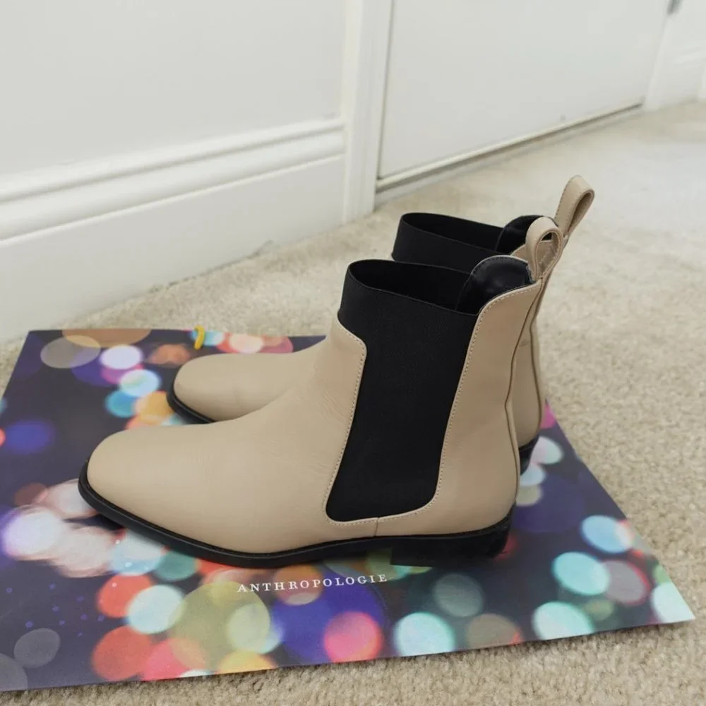 The Italian Leather Square Toe Chelsea Boot - Picture 1 of 7